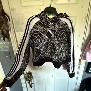 Adidas Kaleidoscope Black and White Hoodie